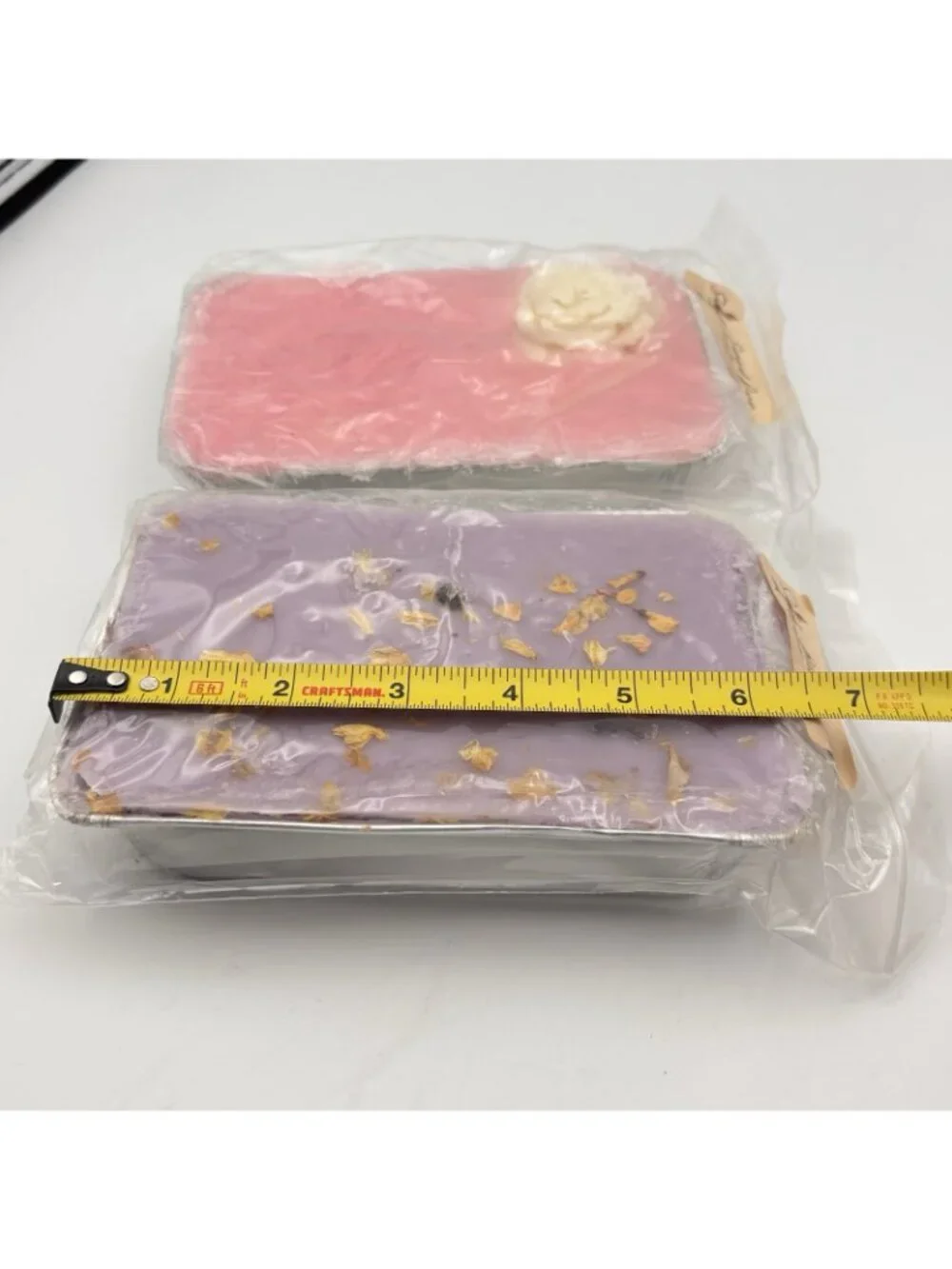 2 Swanky Candle Co Large Loaves Vendor Wax Melts Sugared Roses Blackberry Violet